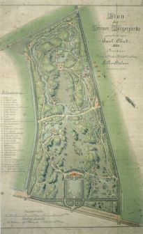 Bürgerpark Plan 1884