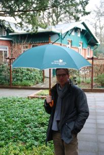 Die neue Regenschirme mit dem Bürgerpark Logo