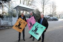 Das neue Losmotiv:  „Schweinehirt mit einem Teil seiner Herde“ (Bronzefiguren aus der Sögestraße)