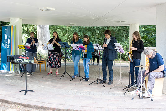 Ensemble Auftritt der Musikschule Bremen im Dyckhoff Pavillon Ensemble Auftritt der Musikschule Bremen im Dyckhoff Pavillon
